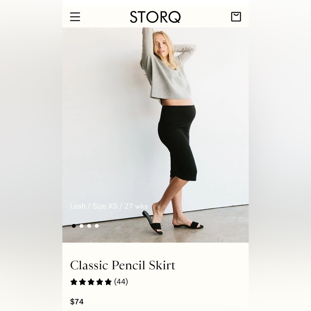Storq maternity classic pencil skirt, Size 3 (Large)